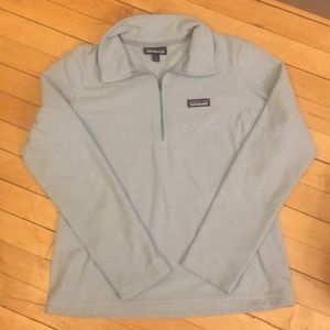 Patagonia Women’s Micro D 1/4-Zip Sky Blue Fleece